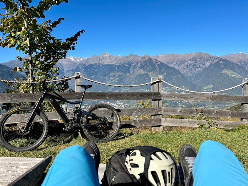 Tour in e-bike al maso Greiter sopra Merano
