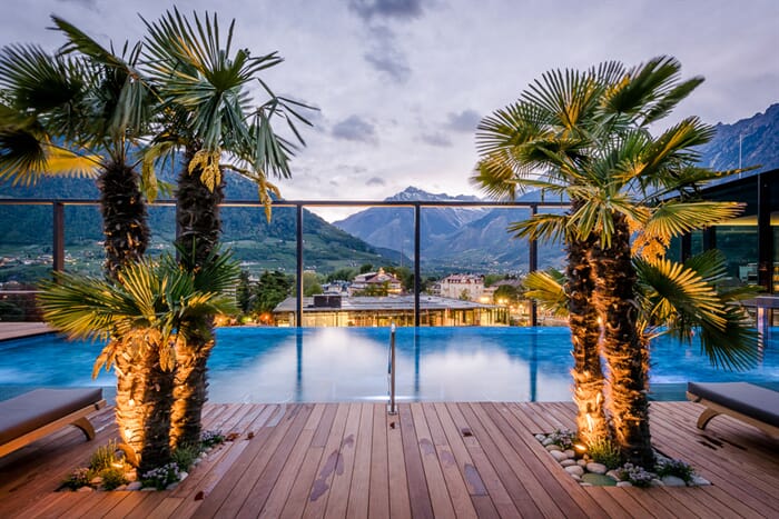 infnity pool hotel terme merano